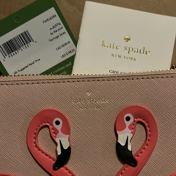 Kate Spade Flamingo By The Pool Continental Wallet - Picture 2 of 6